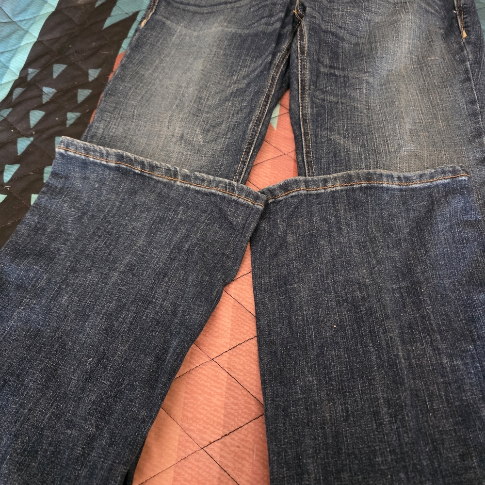 Ariat High Rise Boot Cut           Womens Dark Blue Jeans 29L - Picture 2 of 6